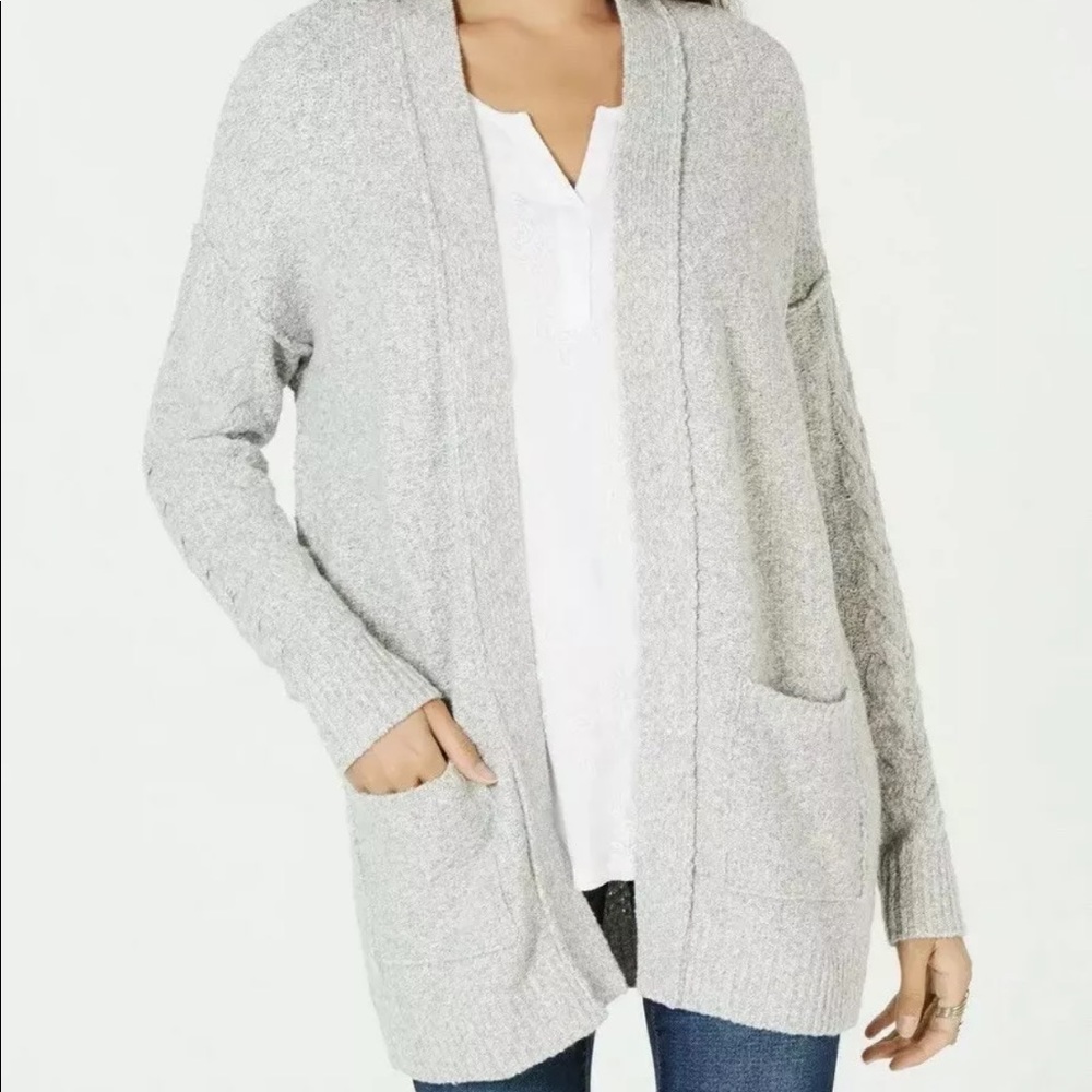 Open Front Grey Cardigan XL Style & Co